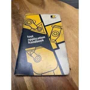 Kennametal Tool Application Handbook
